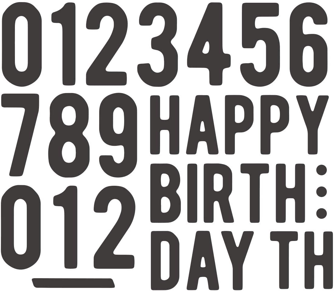 Rakuten - ウォールステッカー 誕生日用 バースデーステッカー 飾り 壁装飾 壁紙 再剥離可 シール BIRTHDAY文字・数字