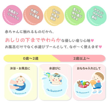 【送料無料】スイマーバ(swimava) マカロンバス 正規品 レッグウォーマー ベビー 用付き ベビーバス 折りたたみ おふろ お風呂 知育グッズ スイマーバー ベビーバス 出産祝いや誕生日プレゼント(誕生日 プレゼント)に人気！通販【宅配便配送】