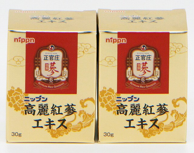 ニップン 高麗紅蔘エキス 高麗人参（紅参） 正官庄 30g×2個