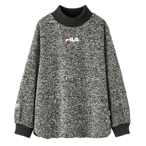 フィラ リブ使いニットフリースプルオーバー （ベージュのみ　チャコール売り切れ）　 レディース 婦人服 ミセス シニア 女性 オシャレ ファッション 40代 50代 60代 70代 80代 母の日 お母さん 秋物 冬物 秋冬 敬老 プレゼント 贈り物　p24780