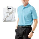 〈ポロ・ビーシーエス〉鹿の子ポロシャツ メンズ 紳士服 シニア シニアファッション 40代 50代 60代 70代 80代 父の日 お父さん 春物 夏物 春夏 ...
