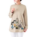 【3色組 スヌーピー ぷちハイネックTシャツ】p23874トップス Tシャツ 丸首 長袖 レディース 婦人服 ミセス シニア 女性 オシャレ ファッション 40代 50代 60代 70代 80代 母の日 お母さん 秋物 冬物 秋冬 敬老 プレゼント 贈り物