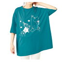 【3色組 M〜LL ムーミン BIGシルエットプルオーバー】p24141大きい ゆったり Tシャツ 半袖 体型カバー レディース 婦人服 ミセス シニア 女性 ...