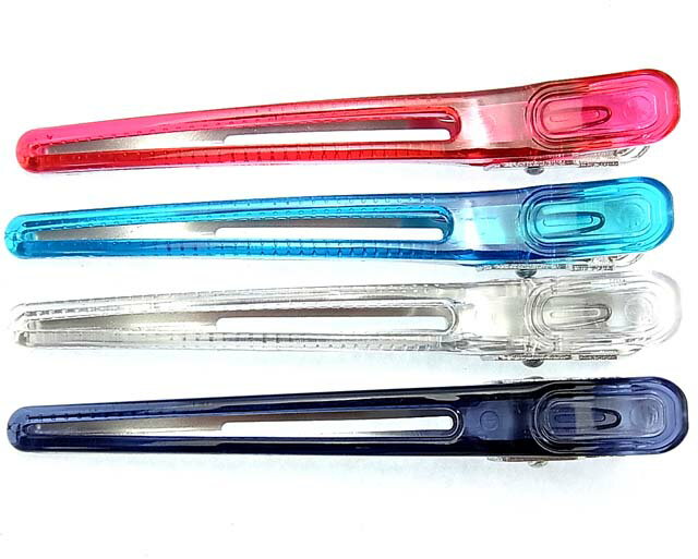 プロユースダッカール110mm 2本セット へアクリップ ダッカール クリップ アルミ 美容師 プロ 化粧 メイク 理容 美容室 大きめ 洗面 カット カラーリ...