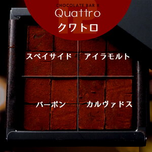 チョコレートバーR 4種の洋酒入り 生チョコレート Quattro 栃木県 栃木市