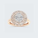 18KT ローズゴールド 0.50ct ダイヤモンド リング EDX/088641(4)