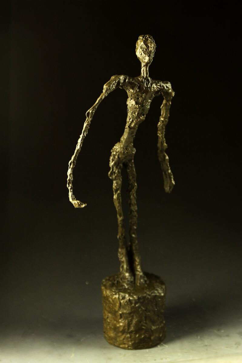 大型ブロンズ像　走る男　ジャコメッティ　45cm名品　インテリア家具　置物　　彫刻　銅像　彫像　美術品フィギュア贈り物 プレゼント