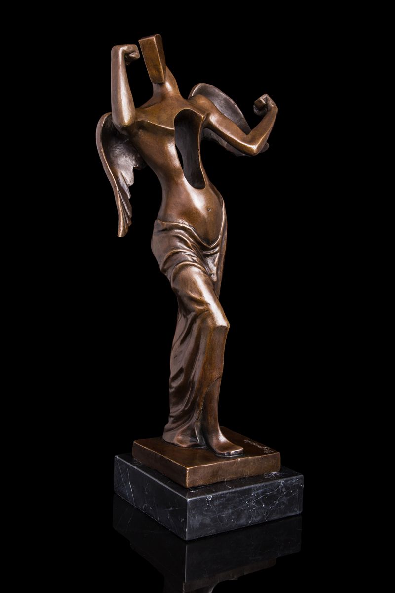 大人気ブロンズ像超現実の天使◇ダリ名品インテリア彫刻銅像