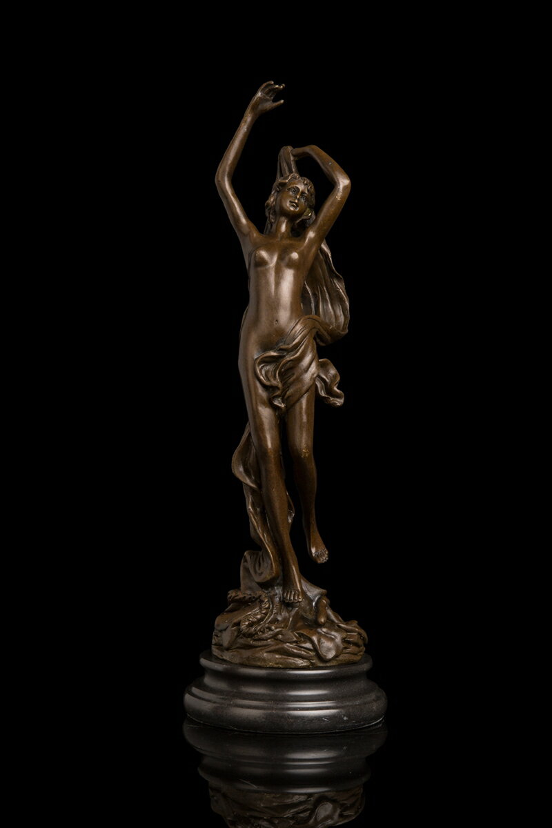 ブロンズ像　裸少女　40cm名品　インテリア家具　置物　彫刻　銅像　彫像　美術品フィギュア贈り物 プレゼント