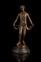 【送料無料】大人気ブロンズ像　紳士　インテリア家具　置物　彫刻　銅像　彫像　美術品フィギュア贈り物 プレゼント