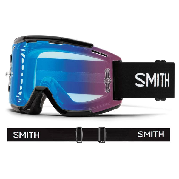 SMITH スミス SQUAD MTB BLACK (ChromaPop Contrast Rose Flash/Clear) ゴーグル