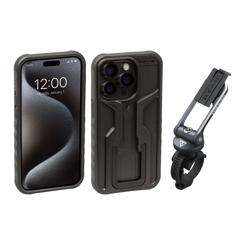 TOPEAK トピーク ライドケース iPhone 15 Pro用 セット RideCase スマートフォンケース&マウント