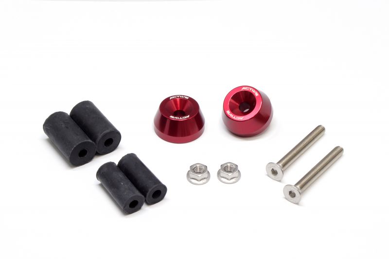 アルミバーエンド Φ30-L15 レッド ACTIVE（アクティブ）