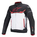 T-SP S ウオータープルーフジャケット ASIA 1304 BLACK WHITE BRIGHT RED 2XLサイズ アルパインスターズ（alpinestars）