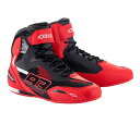 AUSTIN KNITTED ライディングシューズ 3031 BRIGHT RED BLACK 9.5/27.0cm アルパインスターズ（alpinestars）