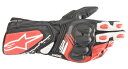SP-8 V3 レザーグローブ ブラック/ホワイト/BRIGHTレッド XLサイズ アルパインスターズ(alpinestars)