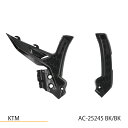 KTM SX250/F ’23 X-GRIPフレームプロテクター BLACK/BLACK アチェルビス（ACERBIS）