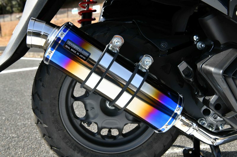 リード125（8BJ-JK12） R-EVO マフラー ヒートチタン 政府認証 BMS-R（ビームス）