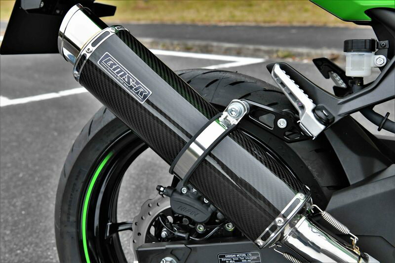 Ninja400（ニンジャ）/Z400（18年〜） R-EVO2 スリップオンマフラー カーボンサイレンサー 政府認証 BMS-R（ビームス）