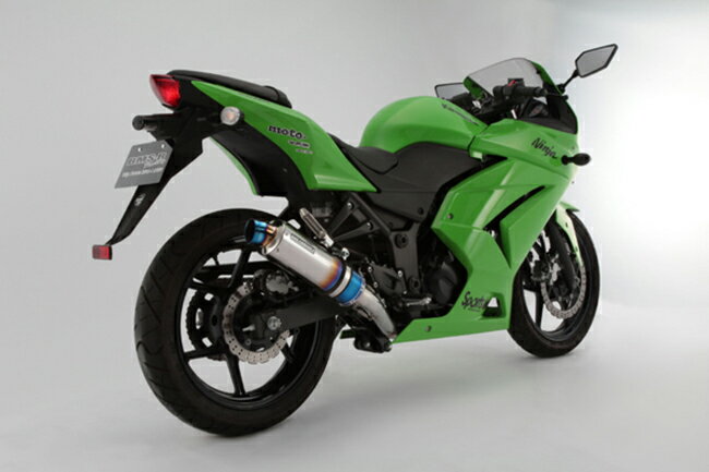 Ninja250R（ニンジャ 09〜12年） R-EVOヒートチタン フルエキ 政府認証 BMS-R（ビームス）