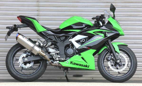 Ninja250SL（ニンジャ）15年 NASSERT（ナサート）Evolution タイプ2 スリップオンマフラーブルーチタンサイレンサー BEET（ビート）