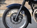 W650(99〜09年) クラシックフェンダー フロント 未塗装(黒ゲル仕上げ) CHIC DESIGN(シックデザイン)