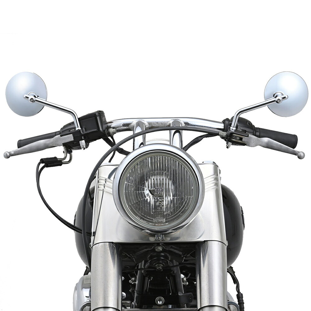 ハイビジミラー ROUND for H-D（ハーレーダビッドソン専用） クローム DAYTONA（デ...