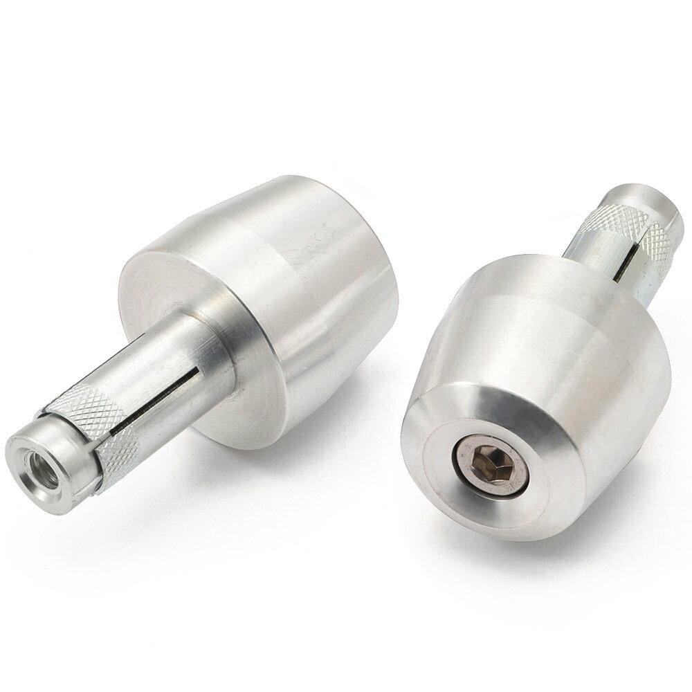 アルミビレットバーエンド 内径Φ14-19 サーフェスタイプ シルバー DAYTONA（デイトナ）