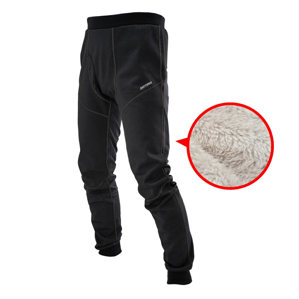 Men'S - DI-008FA ボア付防風防寒インナーパンツ ブラック Mサイズ DAYTONA（デイトナ）