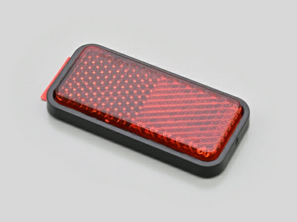 ユニバーサルリフレクター レクタングル 両面テープ貼付 / レッド フラット DAYTONA（デイトナ）