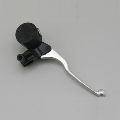 NISSINレトロブレーキマスターシリンダー（丸型一体式 5/8インチ約15.9mm）ブラック レバーカラー シルバー DAYTONA（デイトナ）