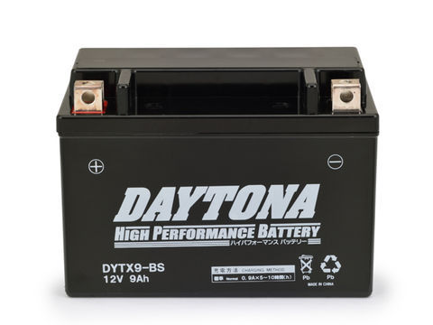Ninja250（ニンジャ） ハイパフォーマンス メンテナンスフリー バッテリー DYTX9-BS（YTX9-BS互換） DAYTONA（デイトナ）