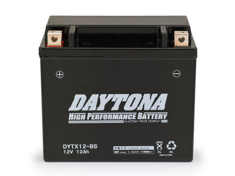 【あす楽対象】ZZR600 ハイパフォーマンス メンテナンスフリー バッテリー DYTX12-BS（YTX12-BS互換） DAYTONA（デイトナ） 1