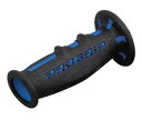 PRO GRIP(プログリップ)スーパーバイクグリップ 601タイプ エンド貫通 耐震ゲル ブラック/ブルー DAYTONA(デイトナ)
