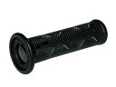 PRO GRIP(プログリップ)スーパーバイクグリップ 717タイプ エンド貫通 耐震ゲル ブラック/グレー DAYTONA(デイトナ)