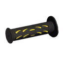 PRO GRIP(プログリップ)原付モデル用ショートグリップ 724Miniタイプ エンド非貫通 耐震ゲル ブラック/イエロー DAYTONA(デイトナ)