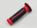 PRO GRIP(プログリップ)スーパーバイクグリップ 732タイプ エンド貫通 耐震ゲル ブラック/レッド DAYTONA(デイトナ)