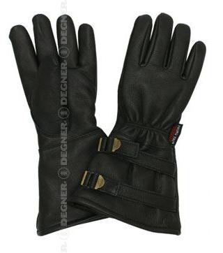WL235W ウォッシャブルディアスキンウィンターグローブ（ロング） ブラック Sサイズ デグナー（DEGNER）