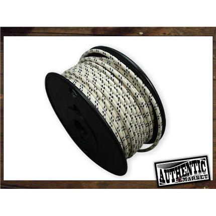 クロスカバーワイヤー16ゲージ白×黒　AUTHENTIC MARKET（オーセンティックマーケット）