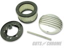 MOONノーネームエアクリーナートップセット CV/Eキャブ用 GUTS CHROME(ガッツクローム)