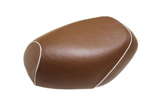 GIORNO（ジョルノ）AF70 被せタイプ 国産シートカバー 茶/白パイピング GRONDEMENT（グロンドマン）