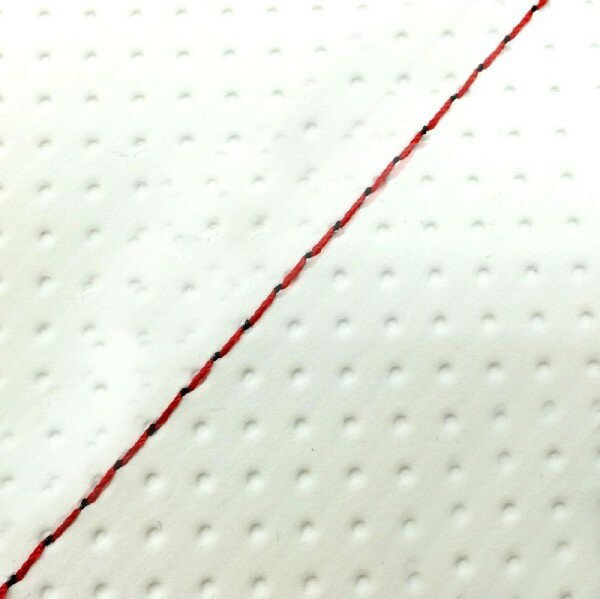 DJ-1 RR （AF19） 張り替えタイプ 日本製シートカバー エンボスホワイト/赤ステッチ GRONDEMENT（グロ..