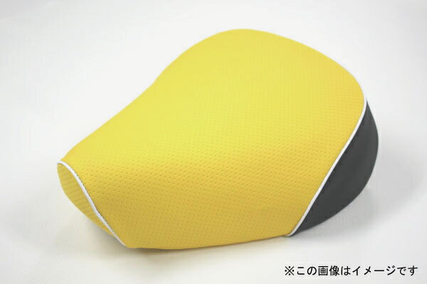 リモコンジョグ（JOG）SA36/SA39 張替タイプ 国産シートカバー エンボスイエロー・白パイピング GRONDEMENT（グロンドマン）