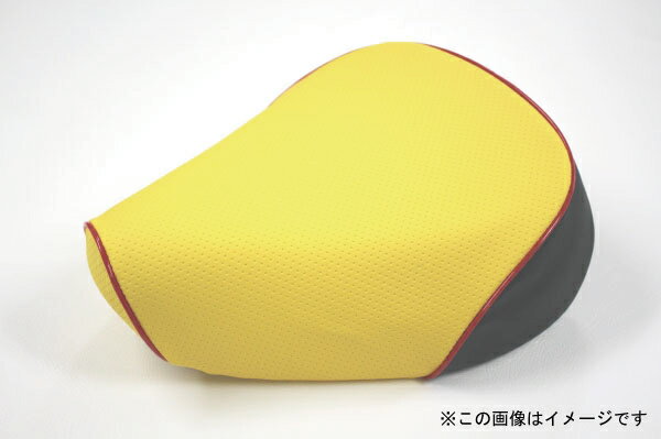 シグナスD（CYGNUS-D）4TG/4KP 張替タイプ 国産シートカバー エンボスイエロー・赤パイピング GRONDEMENT（グロンドマン）