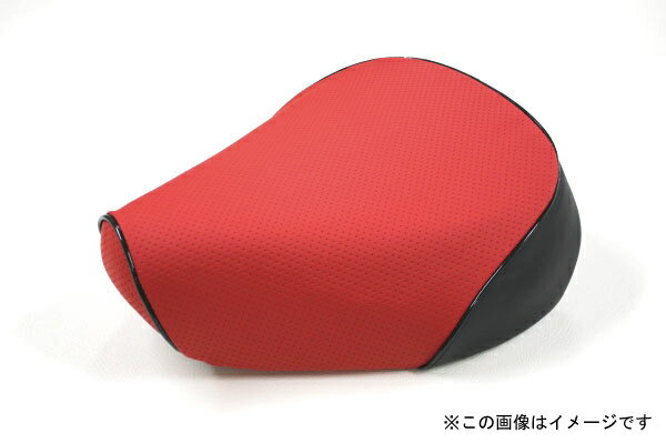 ズーマー（ZOOMER）AF58 被せタイプ 国産シートカバー エンボスレッド/黒パイピング GRONDEMENT（グロンドマン）