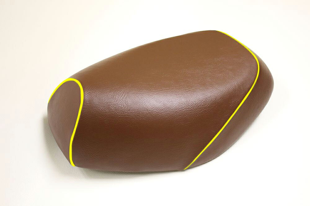 ボックス（VOX）SA31J 張替タイプ 国産シートカバー 茶/黄色パイピング GRONDEMENT（グロンドマン）