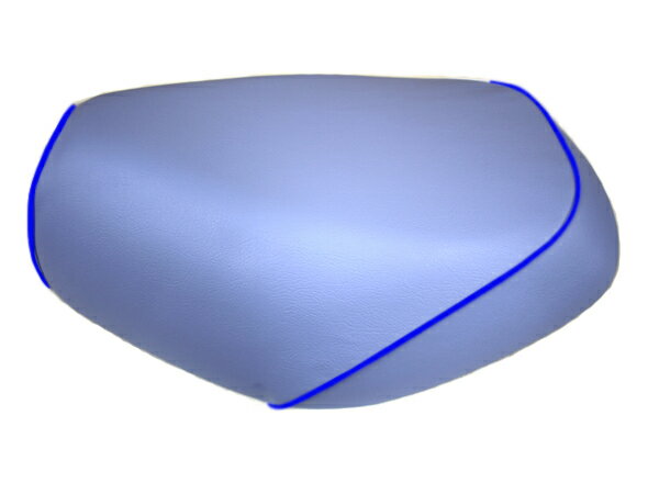 スマートディオ/Z4（AF56） 被せタイプ 国産シートカバー ライトブルー/青パイピング GRONDEMENT（グロンドマン）