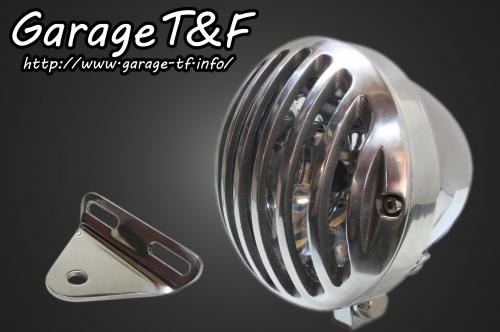 ドラッグスター400（DRAGSTAR） 4.5インチバードゲージヘッドライト（メッキ/ポリッシュ）＆ライトステー（タイプA）キット ガレージT＆F