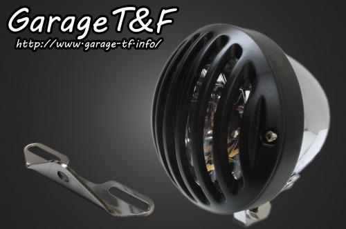 イントルーダー400クラシック 4.5インチバードゲージヘッドライト（メッキ/ブラック）＆ライトステー（タイプB）キット ガレージT＆F