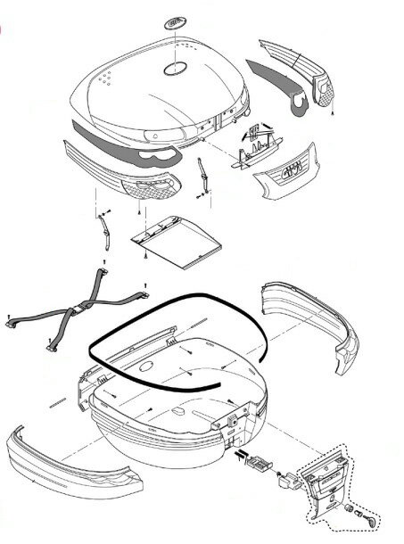 GIVI（ジビ） Z285 スペアベルト（E460補修品） GIVI（ジビ）